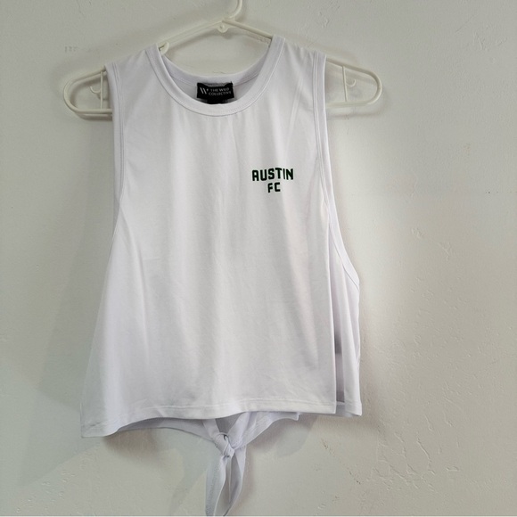 🆕  The Wild Collective Austin FC  open- back Tie-Back Tank Top -White , Size M - Picture 2 of 13